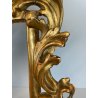 ANTICA PICCOLA CORNICE BAROCCA DORATA LEGNO SCOLPITO 38 cm x 27 cm EPOCA 1850