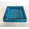 VASO SVUOTATASCHE CERAMICA BITOSSI ALDO LONDI BLU VINTAGE DESIGN ITALIA 1970