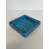 VASO SVUOTATASCHE CERAMICA BITOSSI ALDO LONDI BLU VINTAGE DESIGN ITALIA 1970