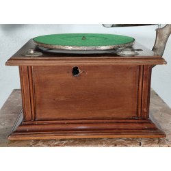 ANTICO GRAMMOFONO a TROMBA Columbia Rec. Grafonola MOVIMENTO Thorens FUNZIONANTE