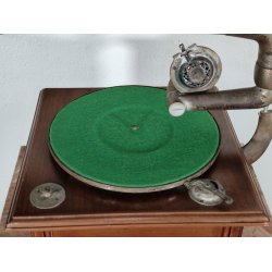 ANTICO GRAMMOFONO a TROMBA Columbia Rec. Grafonola MOVIMENTO Thorens FUNZIONANTE