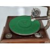 ANTICO GRAMMOFONO a TROMBA Columbia Rec. Grafonola MOVIMENTO Thorens FUNZIONANTE