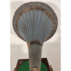 ANTICO GRAMMOFONO a TROMBA Columbia Rec. Grafonola MOVIMENTO Thorens FUNZIONANTE