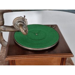 ANTICO GRAMMOFONO a TROMBA Columbia Rec. Grafonola MOVIMENTO Thorens FUNZIONANTE