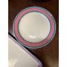 SET PIATTI MOD. Eco DESIGN Gariboldi per Richard Ginori 27 pz ROSA VERDE-BLU '72
