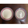 SET PIATTI MOD. Eco DESIGN Gariboldi per Richard Ginori 27 pz ROSA VERDE-BLU '72