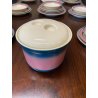 SET PIATTI MOD. Eco DESIGN Gariboldi per Richard Ginori 27 pz ROSA VERDE-BLU '72