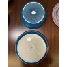 SET PIATTI MOD. Eco DESIGN Gariboldi per Richard Ginori 27 pz ROSA VERDE-BLU '72