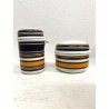 SERVIZIO CAFFè VINTAGE 10 pers THOMAS Rosenthal GROUP ARANCIONE NERO Germany '70