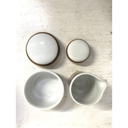 SERVIZIO CAFFè VINTAGE 10 pers THOMAS Rosenthal GROUP ARANCIONE NERO Germany '70