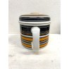 SERVIZIO CAFFè VINTAGE 10 pers THOMAS Rosenthal GROUP ARANCIONE NERO Germany '70