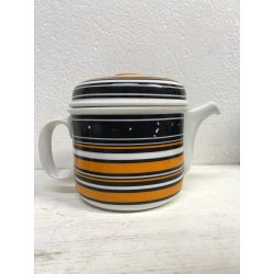 SERVIZIO CAFFè VINTAGE 10 pers THOMAS Rosenthal GROUP ARANCIONE NERO Germany '70