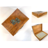 SCATOLA da GIOCO LEGNO RADICA MULTIUSO SENZA SCOMPARTI SCRIVANIA LETTERE VINTAGE
