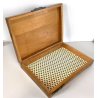 SCATOLA da GIOCO LEGNO RADICA MULTIUSO SENZA SCOMPARTI SCRIVANIA LETTERE VINTAGE