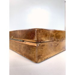 SCATOLA da GIOCO LEGNO RADICA MULTIUSO SENZA SCOMPARTI SCRIVANIA LETTERE VINTAGE