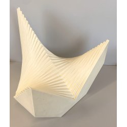 SCULTURA LEGNO Angelo Giuseppe Bertolio "Architettura di un ottagono" 470/A 1981