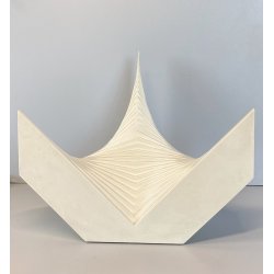 SCULTURA LEGNO Angelo Giuseppe Bertolio "Architettura di un ottagono" 470/A 1981