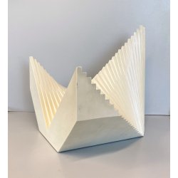 SCULTURA LEGNO Angelo Giuseppe Bertolio "Architettura di un ottagono" 470/A 1981