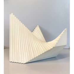 SCULTURA LEGNO Angelo Giuseppe Bertolio "Architettura di un ottagono" 470/A 1981