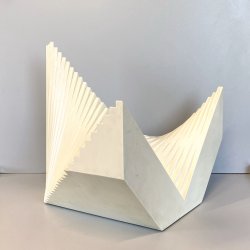 SCULTURA LEGNO Angelo Giuseppe Bertolio "Architettura di un ottagono" 470/A 1981