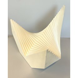 SCULTURA LEGNO Angelo Giuseppe Bertolio "Architettura di un ottagono" 470/A 1981