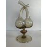 ANTICO SET TAVOLO VETRO MURANO CHAMPAGNE OLIO ACETO VITTORIO ZECCHIN OLIERA