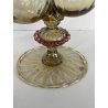 ANTICO SET TAVOLO VETRO MURANO CHAMPAGNE OLIO ACETO VITTORIO ZECCHIN OLIERA