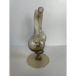ANTICO SET TAVOLO VETRO MURANO CHAMPAGNE OLIO ACETO VITTORIO ZECCHIN OLIERA