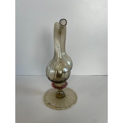 ANTICO SET TAVOLO VETRO MURANO CHAMPAGNE OLIO ACETO VITTORIO ZECCHIN OLIERA