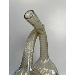 ANTICO SET TAVOLO VETRO MURANO CHAMPAGNE OLIO ACETO VITTORIO ZECCHIN OLIERA