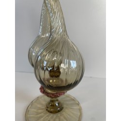 ANTICO SET TAVOLO VETRO MURANO CHAMPAGNE OLIO ACETO VITTORIO ZECCHIN OLIERA