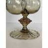 ANTICO SET TAVOLO VETRO MURANO CHAMPAGNE OLIO ACETO VITTORIO ZECCHIN OLIERA