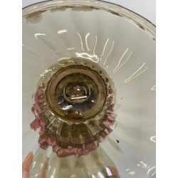 ANTICO SET TAVOLO VETRO MURANO CHAMPAGNE OLIO ACETO VITTORIO ZECCHIN OLIERA