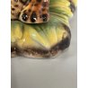 GRANDE RARA SCULTURA CERAMICA FAVARO CECCHETTO ANNI 60 TIGRE LEOPARDO CUCCIOLI