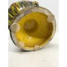 GRANDE VASO CERAMICA GIAPPONESE Awaji DRAGO ALTO RILIEVO SMALTO a GOCCIA 48cm/h