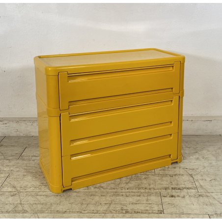MOBILE Kartell GIALLO Olaf Von Bohr MOD. 4963 ABS DESIGN ANNI 70 SCARPIERA 20AGE