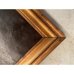GRANDE DIPINTO OLIO VEDUTA CAPRICCIO ARCHITETTONICO BAROCCO PORTO MARE '800