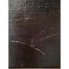 GRANDE DIPINTO OLIO VEDUTA CAPRICCIO ARCHITETTONICO BAROCCO PORTO MARE '800