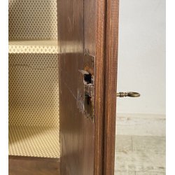 ANTICA CREDENZA 1800 LEGNO ABETE PIOPPO CUCINA EPOCA DISPENSA 2 ANTE CASSETTO