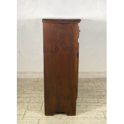ANTICA CREDENZA 1800 LEGNO ABETE PIOPPO CUCINA EPOCA DISPENSA 2 ANTE CASSETTO