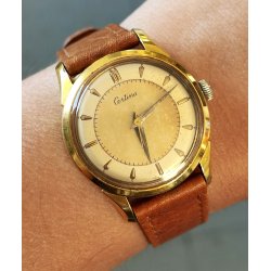 ANTICO OROLOGIO POLSO DORATO Certina ANNI 50 cal K.F. 324 Old Wrist Watch MONTRE