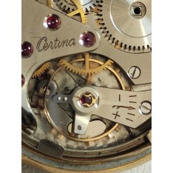 ANTICO OROLOGIO POLSO DORATO Certina ANNI 50 cal K.F. 324 Old Wrist Watch MONTRE