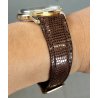 ANTICO OROLOGIO POLSO DORATO Enicar Ultrasonic Seapearl ANNI 60 cal. AR 1010