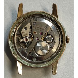 ANTICO OROLOGIO POLSO DORATO Enicar Ultrasonic Seapearl ANNI 60 cal. AR 1010
