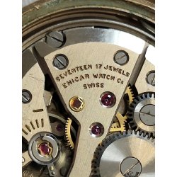 ANTICO OROLOGIO POLSO DORATO Enicar Ultrasonic Seapearl ANNI 60 cal. AR 1010