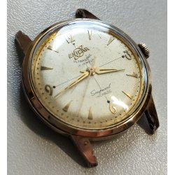 ANTICO OROLOGIO POLSO DORATO Enicar Ultrasonic Seapearl ANNI 60 cal. AR 1010