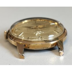 ANTICO OROLOGIO POLSO DORATO Enicar Ultrasonic Seapearl ANNI 60 cal. AR 1010