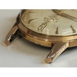 ANTICO OROLOGIO POLSO DORATO Enicar Ultrasonic Seapearl ANNI 60 cal. AR 1010