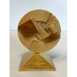 PICCOLA SCULTURA OTTONE FIRMATA GIO POMODORO BASSORILIEVO ZURIGO 1988 SFERA Old