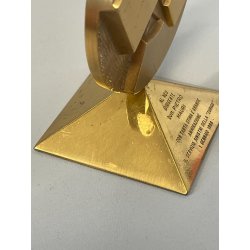 PICCOLA SCULTURA OTTONE FIRMATA GIO POMODORO BASSORILIEVO ZURIGO 1988 SFERA Old
